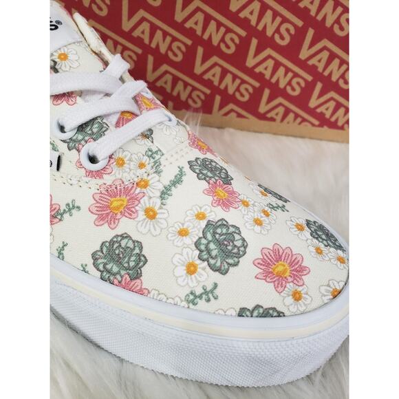 NEW FLORAL DESERT MARSHMALLOW Vans Doheny 6.5 Shoe Sneakers Cactus Succulents - Picture 4 of 7